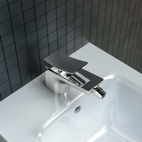 Ideal Standard Bidetarmatur Conca 133 mm mit Ablaufgarnitur Brushed Gold