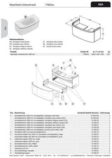 IDEAL STANDARD Schublade Dea für WT-US 1000 mm, ohne Front – Badmöbel Schubladenelement