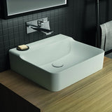 Ideal Standard Conca Aufsatzwaschtisch 500x450x145 mm Weiß, ohne Hahnloch und Überlauf