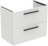 Ideal Standard i.life A Möbelpaket mit Waschtisch 80 cm und Unterschrank, Weiß matt, Chrom Griff