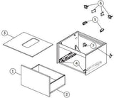 Ideal Standard Conca WT-Unterschrank 602 mm, 1 Auszug, Push-Open, Softclose, Weiß matt