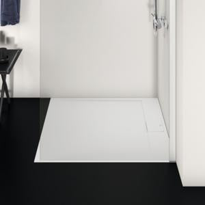 Ideal Standard Ultra Flat S i.life Quadrat-Brausewanne 1000x1000x30 mm Carraraweiß