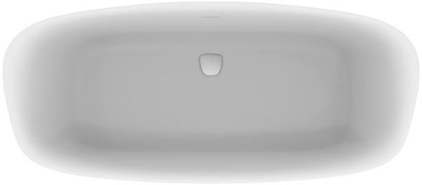 IDEAL STANDARD Duo-Badewanne DEA freistehend 170x75x47/61cm Schwarz Matt mit Ablauf