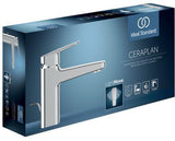 Ideal Standard Ceraplan Waschtischarmatur H75 mit Ablaufgarnitur, Ausladung 104 mm, Chrom, Easyfix