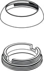 IDEAL STANDARD Abdeckkappe mit Gewindering Silver Storm – PVD-Oberfläche, B961661GN