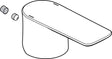 Ideal Standard IS Griff Connect Air 28er Silver Storm – Hebelgriff in PVD-Oberfläche