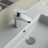 IDEAL STANDARD Ceraflex Waschtischarmatur Chrom 110 mm mit Ablaufgarnitur und 5 l/min Sparfunktion