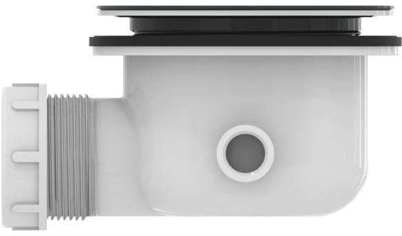 IDEAL STANDARD Ablaufgarnitur Ultra Flat S ohne Deckel, 90mm, Kunststoff, grau