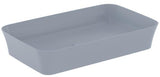 IDEAL STANDARD Ipalyss Schale 650x400x120 mm Seidenweiß – Aufsatzwaschtisch ohne Hahnloch & Überlauf
