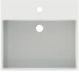 Ideal Standard Extra Aufsatzwaschtisch 500x450x150mm, geschliffen, 1 Hahnloch, mit Überlauf, Weiß