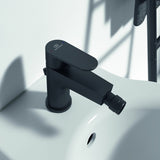 IDEAL STANDARD Bidetarmatur Cerafine O 132 mm mit Ablaufgarnitur in Chrom