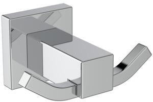 Ideal Standard IOM Cube Doppelter Handtuchhaken in Chrom – Wandmontage mit verdeckter Befestigung