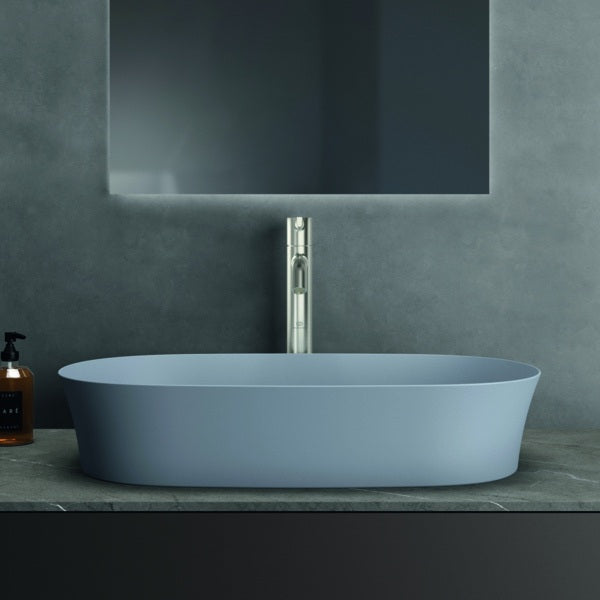 Ideal Standard Ipalyss Aufsatzschale 600x380x120 mm Seidenweiß ohne Hahnloch und Überlauf
