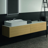 Ideal Standard Conca WT-Unterschrank 1985 mm, 2 Auszüge, Eiche geflammt, wandhängend
