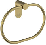 IDEAL STANDARD Handtuchring Conca rund in Brushed Gold – Wandmontage mit verdeckter Befestigung