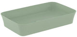 IDEAL STANDARD Ipalyss Schale 650x400x120 mm Seidenweiß – Aufsatzwaschtisch ohne Hahnloch & Überlauf