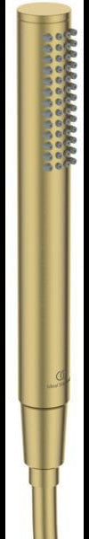 Ideal Standard Duschsystem Ceratherm T125 mit Badethermostat und Regenbrause in Brushed Gold