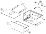 Ideal Standard Conca Waschtischunterschrank 802 mm, 1 Auszug, Push-Open & Softclose, Weiß Matt