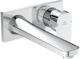 Ideal Standard Tonic II Wand-Waschtischarmatur Unterputz 5 l/min mit Rosette 193x83 mm Chrom
