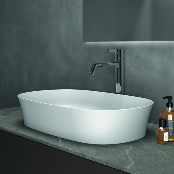 Ideal Standard Ipalyss Aufsatzschale 600x380mm Weiß ohne Hahnloch und Überlauf
