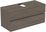 Ideal Standard Finesse Waschtischunterschrank 1202 mm, 2 Auszüge, Greige matt