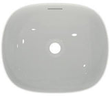 Ideal Standard Aufsatzwaschtisch Linda-X 450x380x130 mm Weiß – Keramik ohne Hahnloch, mit Überlauf