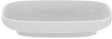 IDEAL STANDARD i.life B Aufsatzwaschtisch 600x370x120mm Weiß mit Ideal Plus, ohne Hahnloch
