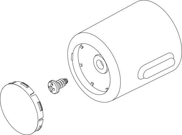 IDEAL STANDARD IS Temperaturgriff für Thermostat, Chrom – Drehknopf