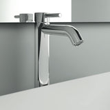 Ideal Standard Ceraline Waschtischarmatur mit 150 mm Ausladung, Ablaufgarnitur und Heißwasser-Sparfunktion