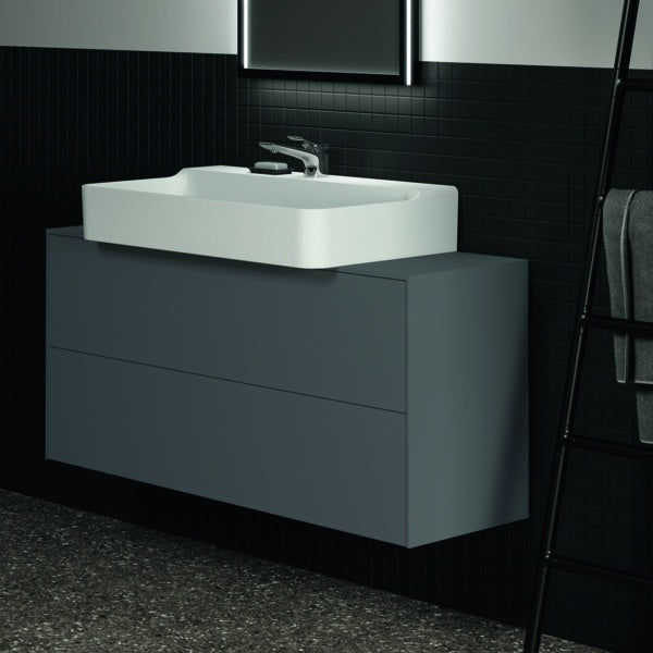 Ideal Standard Conca WT-Unterschrank 1202 mm, 2 Auszüge, Eiche geflammt, Push-Open