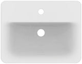 Ideal Standard Connect Einbauwaschtisch 500x390mm Weiß mit Überlauf und 1 Hahnloch