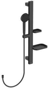 IDEAL STANDARD Idealrain Alu+ Brausekombination – 2-Funktions-Handbrause, 600 mm Stange, 2 Ablagen, Silver