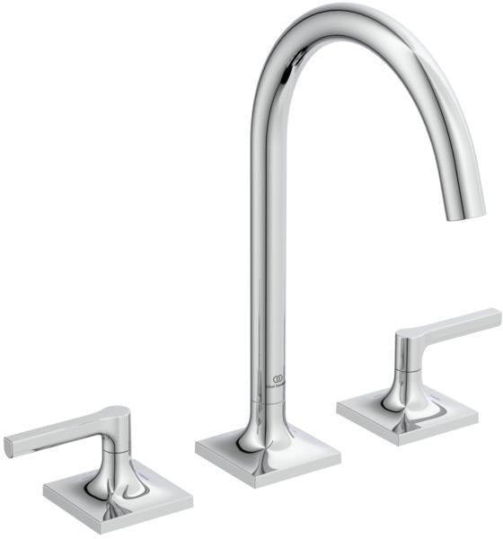 Ideal Standard Joy Neo Waschtischarmatur 3-Loch Chrom 168 mm ohne Ablaufgarnitur