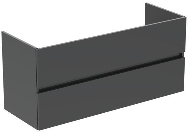 Ideal Standard Eurovit+ Möbelpaket mit Waschtisch 51 cm, Unterschrank 50 cm und 2 Auszügen in Grau