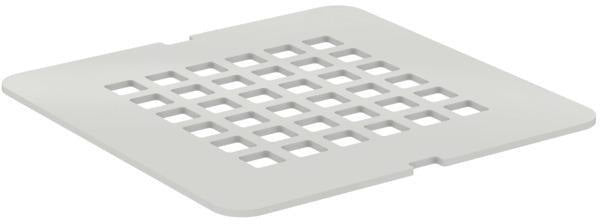 Ideal Standard Ablaufabdeckung Ultra Flat S – Edelstahloptik, 125x125 mm, flach