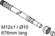 IDEAL STANDARD Flexibler Schlauch M12x1, D:10 mm, 676 mm – Anschlussschlauch