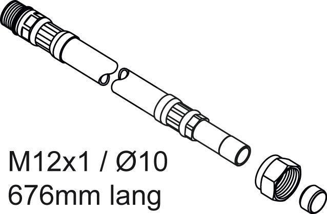 IDEAL STANDARD Flexibler Schlauch M12x1, D:10 mm, 676 mm – Anschlussschlauch