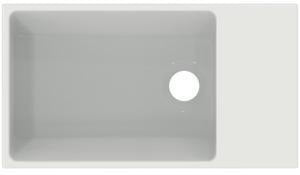 Ideal Standard Handwaschbecken Extra 450x250x150mm Weiß, ohne Hahnloch, mit Überlauf, Ablage rechts