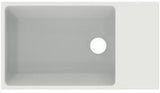 Ideal Standard Handwaschbecken Extra 450x250x150 mm, geschliffen, ohne Hahnloch, mit Überlauf, weiß