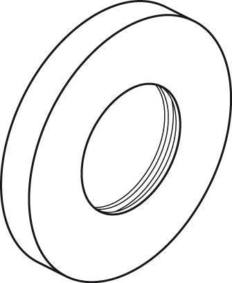 IDEAL STANDARD IS Rosette für Kartuschenseite Wand-WT-Armatur Chrom glänzend