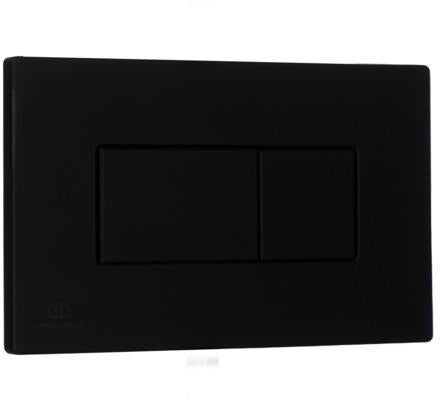 Ideal Standard Betätigungsplatte P2 Solea – Pneumatische Auslösung, Schwarz, 2-Mengen-Technik