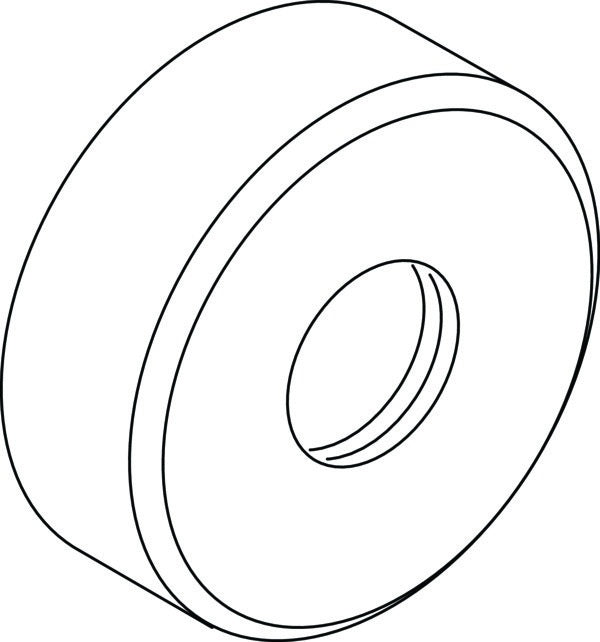 IDEAL STANDARD IS Rosette Silk Black – Armaturenrosette in edlem Schwarz