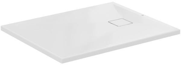 Ideal Standard Ultra Flat Evo Rechteck-Brausewanne 1000x800x35 mm Seidenweiß