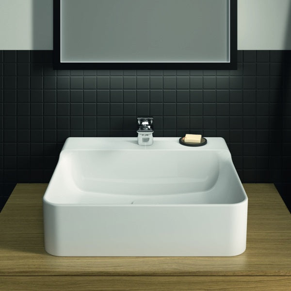 Ideal Standard Waschtisch Conca 500x450x145 mm, 1 Hahnloch, ohne Überlauf, Weiß