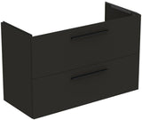 Ideal Standard i.life A Waschtischset 100 cm mit Unterschrank und chrom Griff, Weiß matt