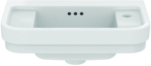 Ideal Standard Handwaschbecken Calla 500x320x180mm Weiß 1 Hahnloch rechts mit Überlauf