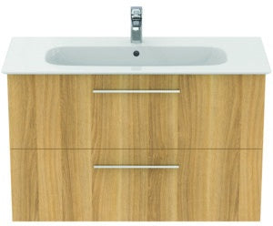 Ideal Standard i.life A Waschtischset 100 cm mit Unterschrank und chrom Griff, Weiß matt