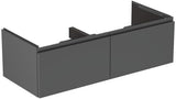 Ideal Standard Finesse Möbeldoppel-Waschtischunterschrank 1200 mm mit 2 Softclose-Auszügen in Greige matt