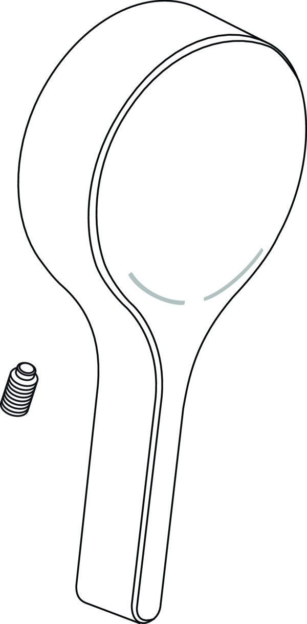 Ideal Standard Melange Griffhebel komplett für Bad & Brause – Chrom, Hochglanz