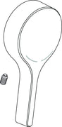 Ideal Standard Melange Griffhebel komplett für Bad & Brause – Chrom, Hochglanz